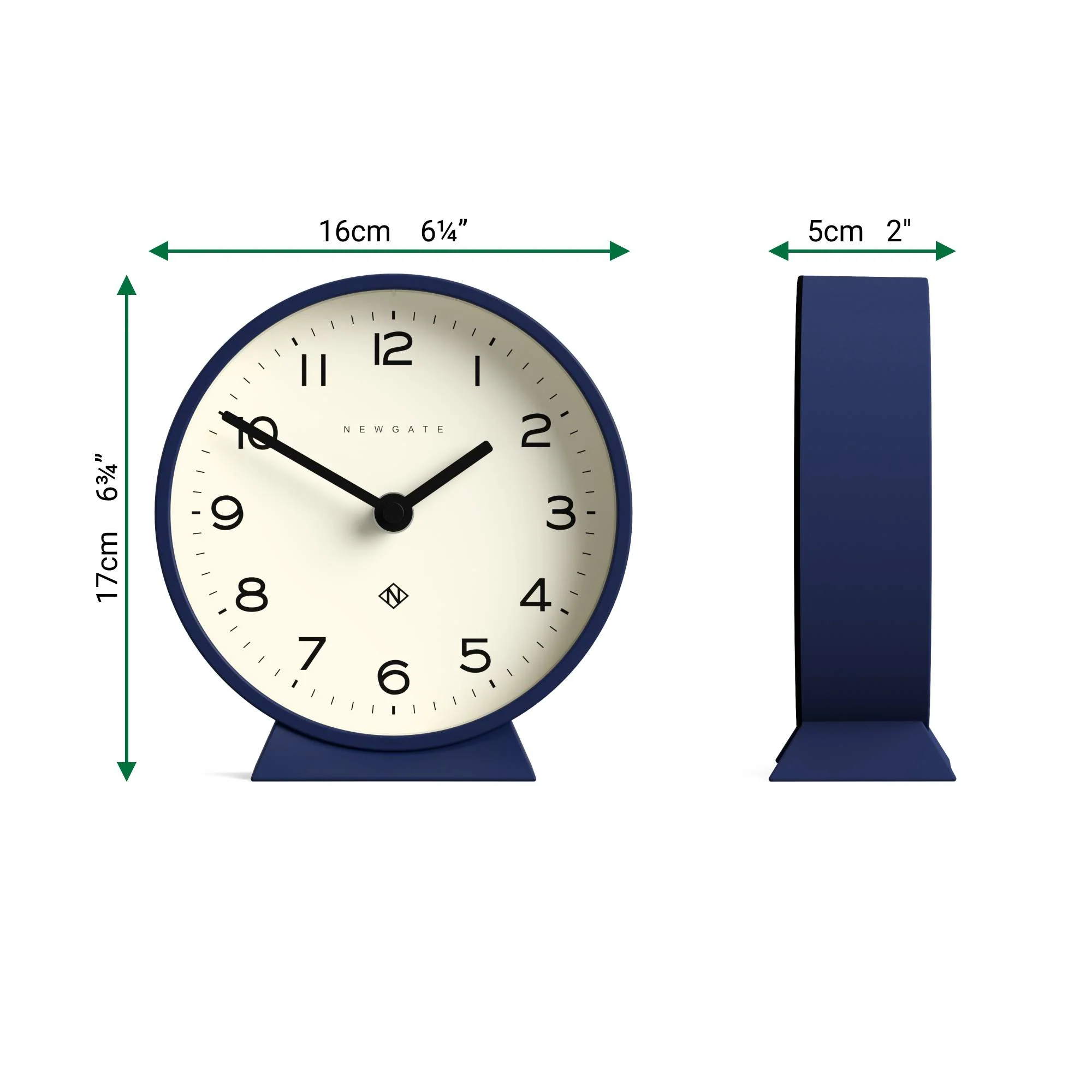 Newgate M Mantel Echo clock in midnight blue - Image 4