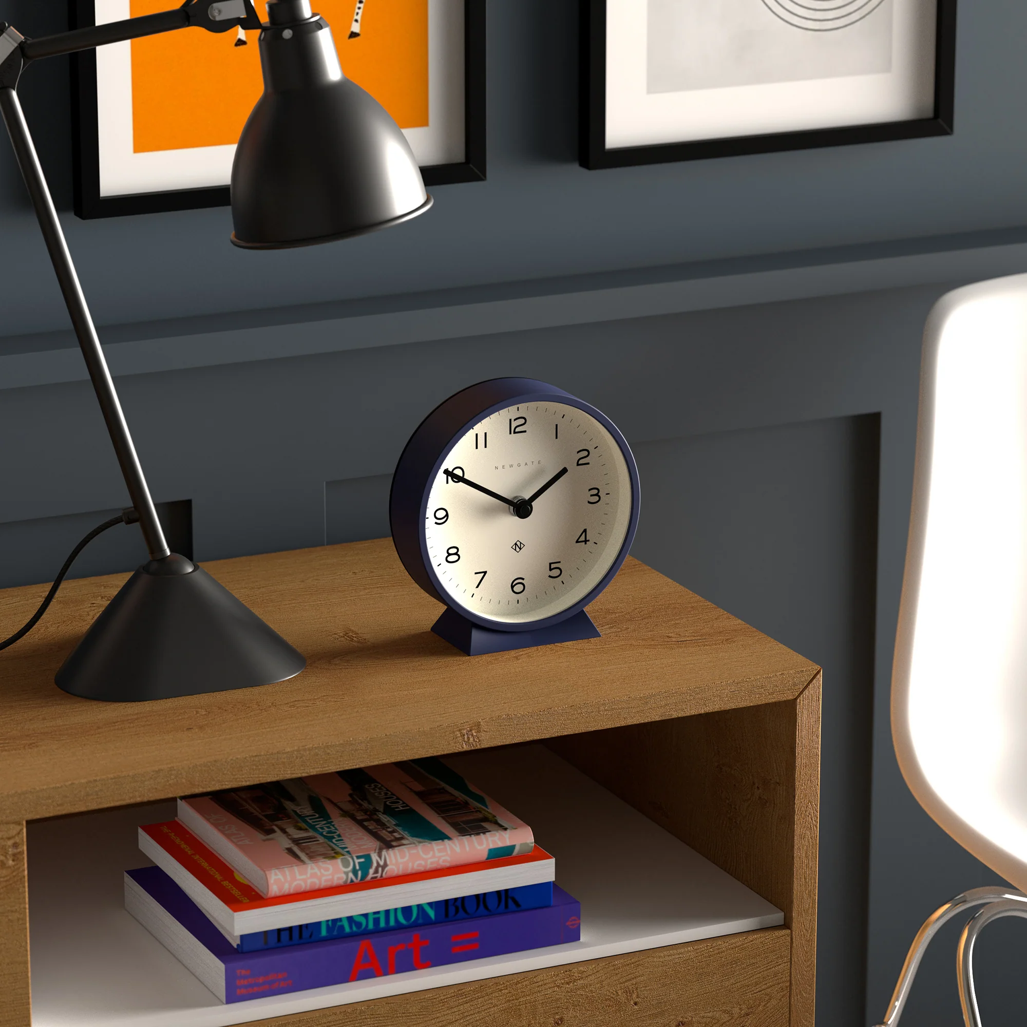 Newgate M Mantel Echo clock in midnight blue - Image 5