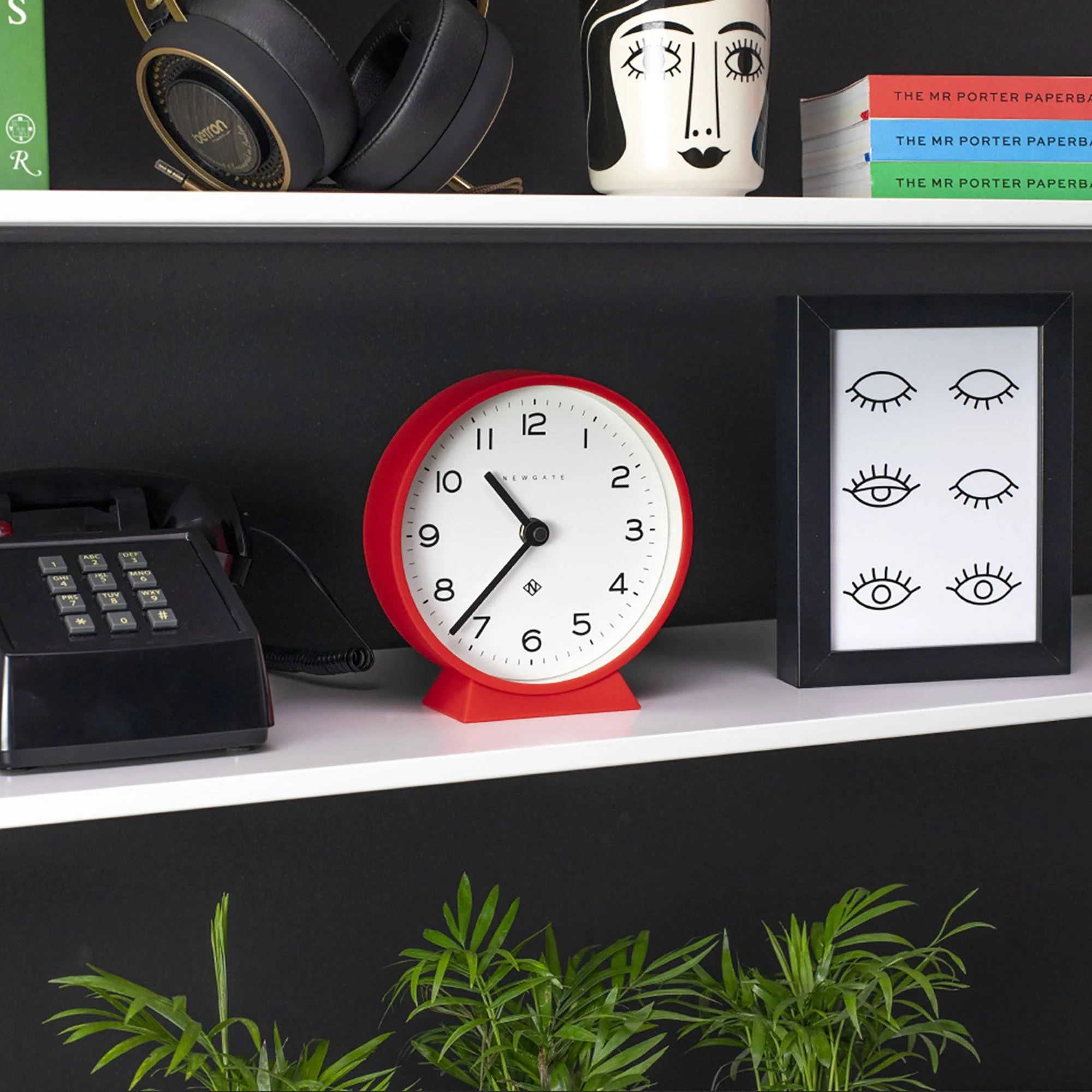 Newgate M Mantel Echo clock in red - Image 3