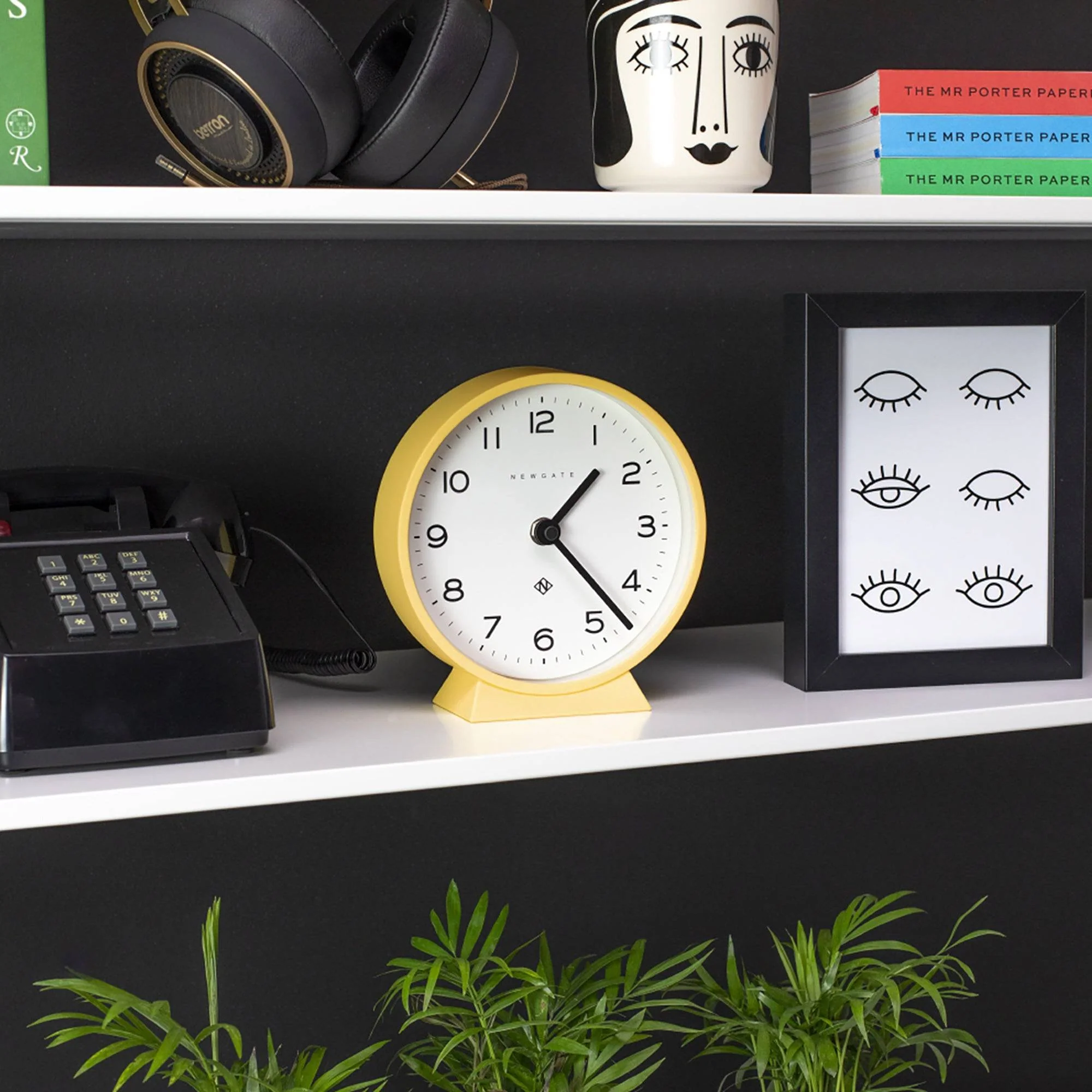Newgate M Mantel Echo clock in yellow - Image 3