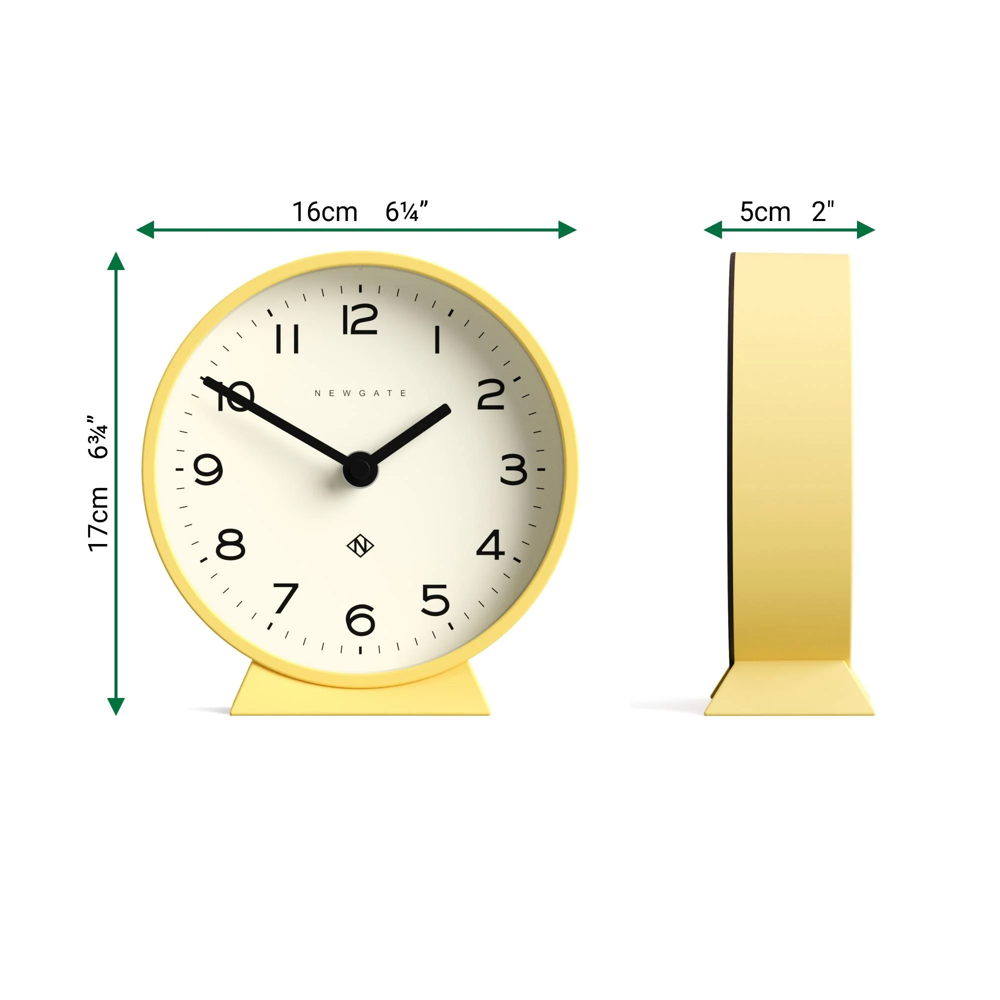 Newgate M Mantel Echo clock in yellow - Image 4