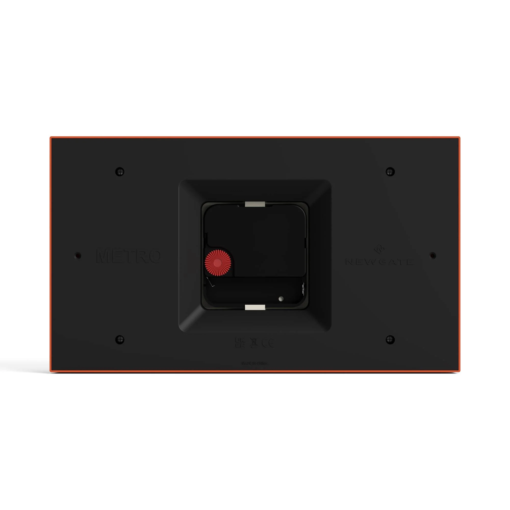 Newgate Mini Metro mantel clock in orange - Image 7