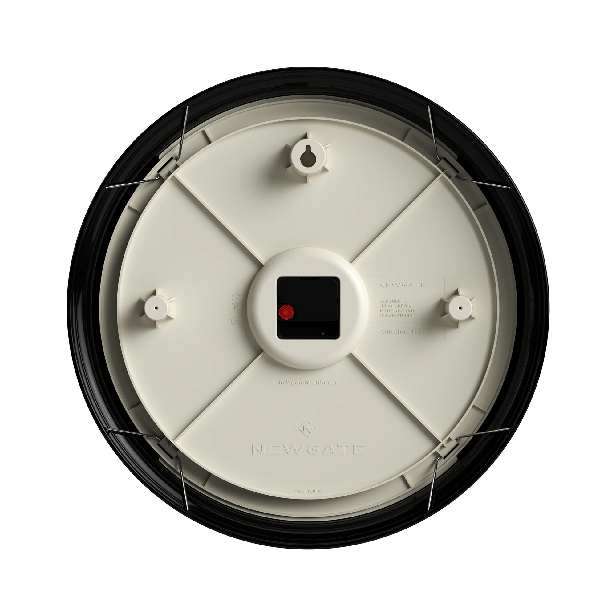 Newgate Notting Hill wall clock in gloss black - Image 7