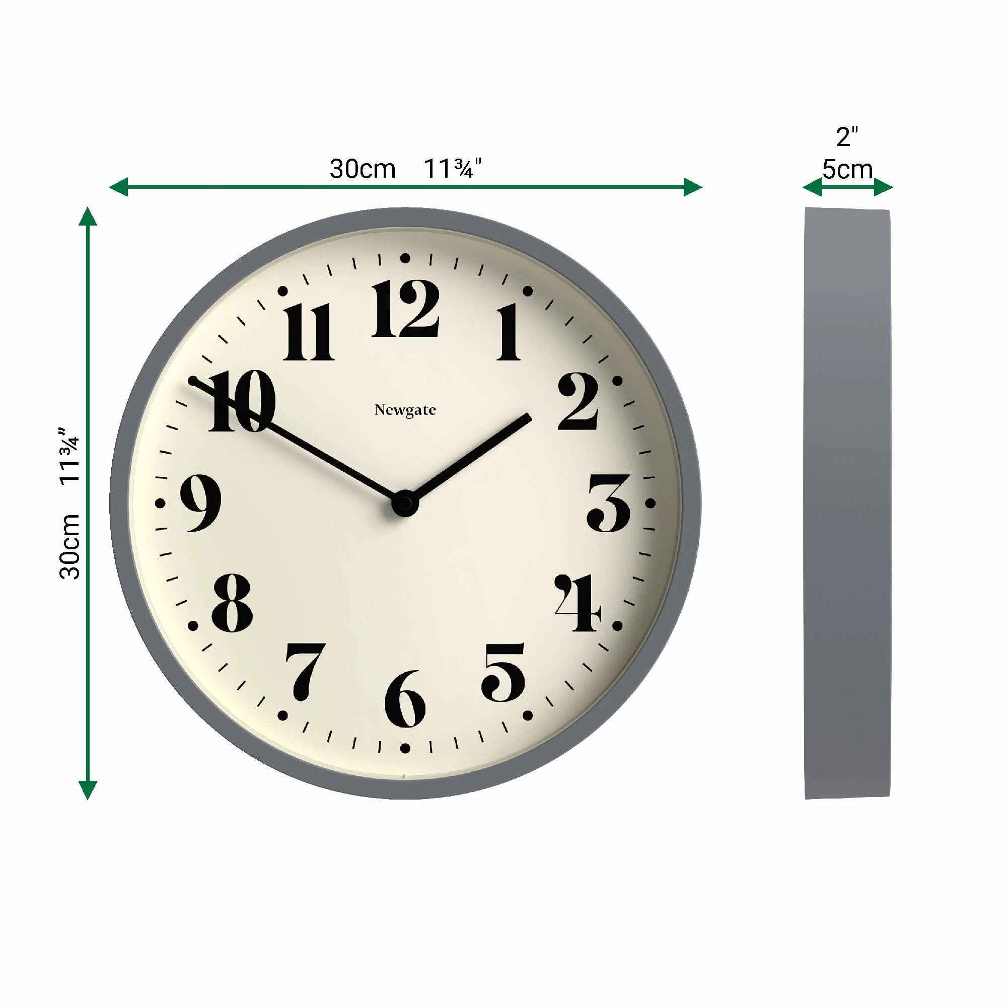 Newgate Number Four wall clock in french navy - Image 4