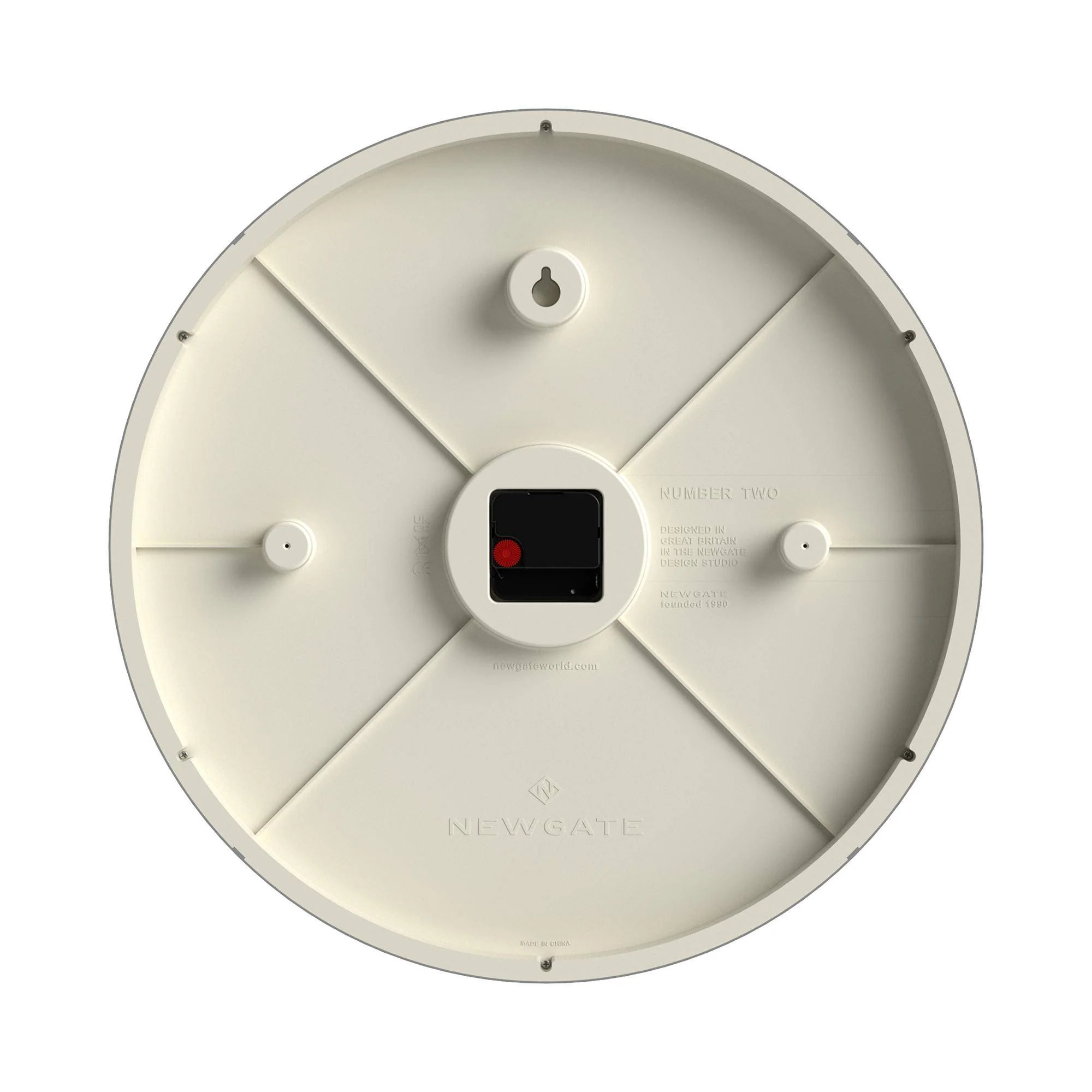 Newgate Number Two Italian wall clock in black - Image 7