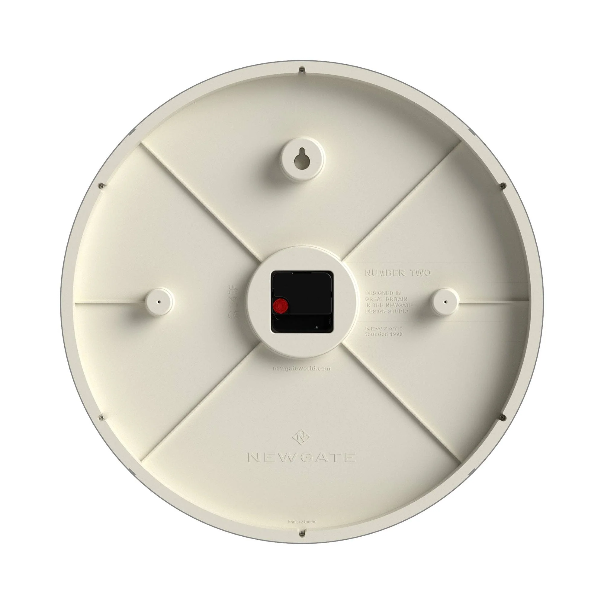 Newgate Number Two wall clock in black - Image 7