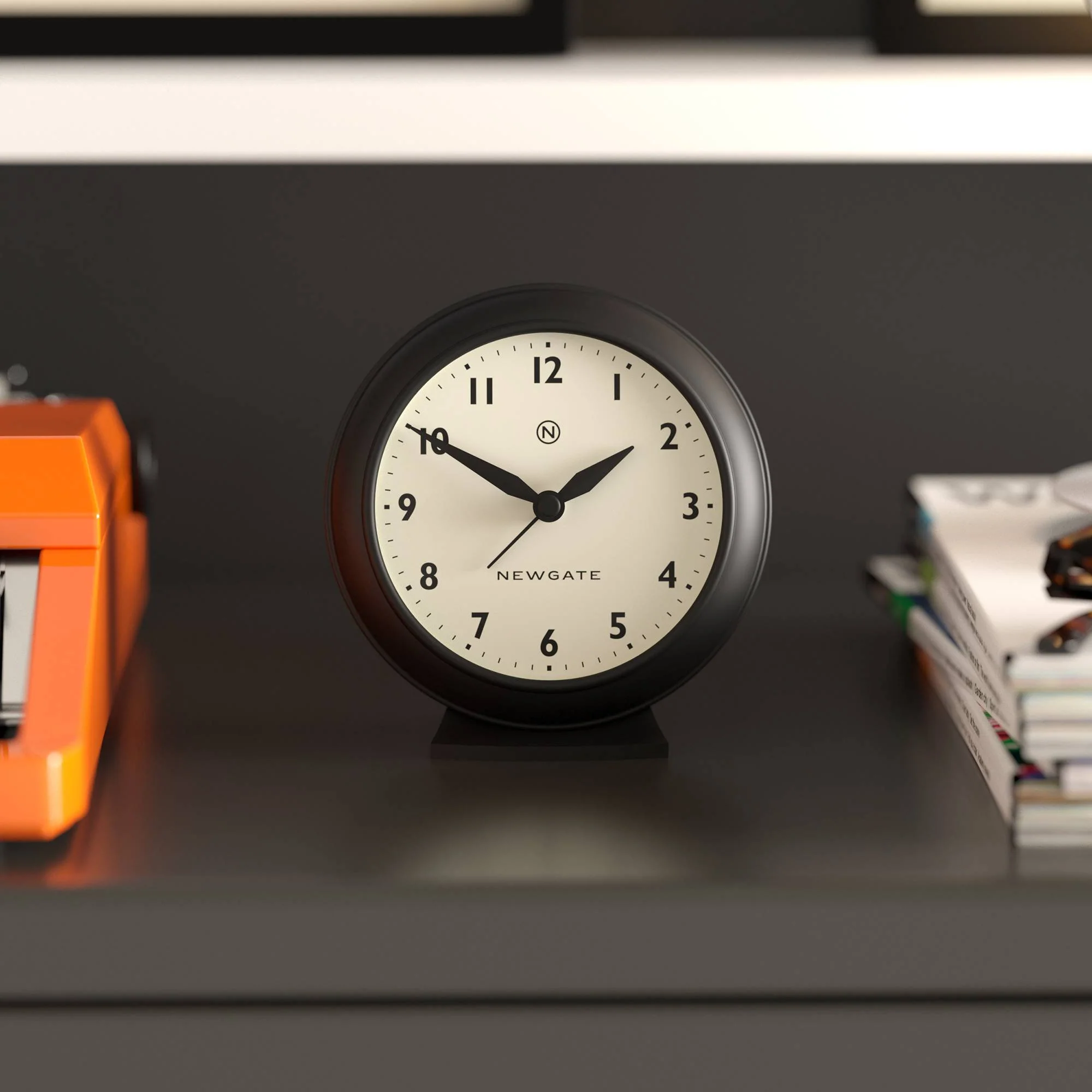 Newgate Pacific alarm clock in black - Image 3