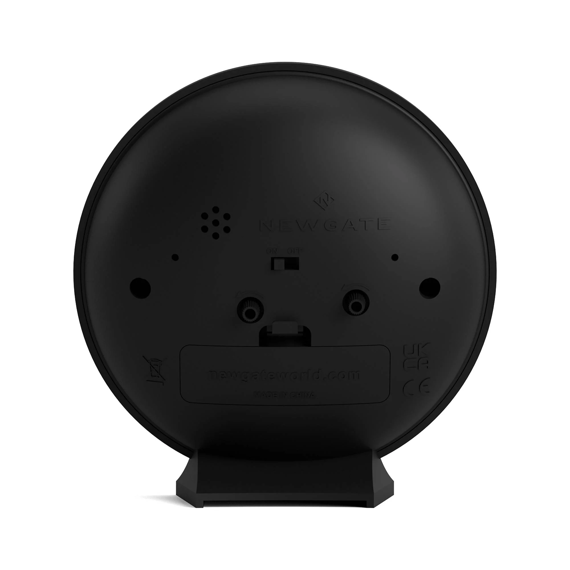 Newgate Pacific alarm clock in black - Image 7