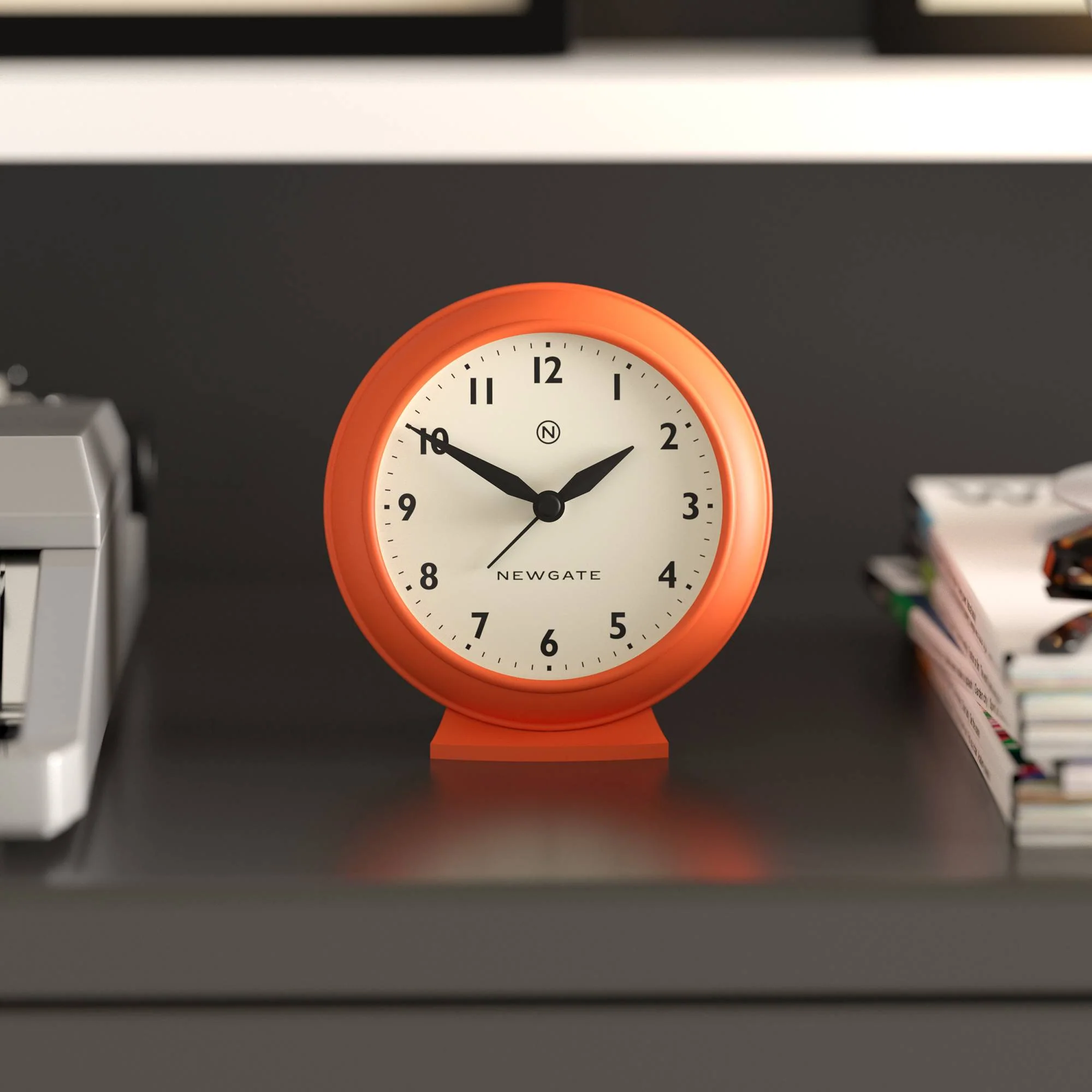 Newgate Pacific alarm clock in orange - Image 3