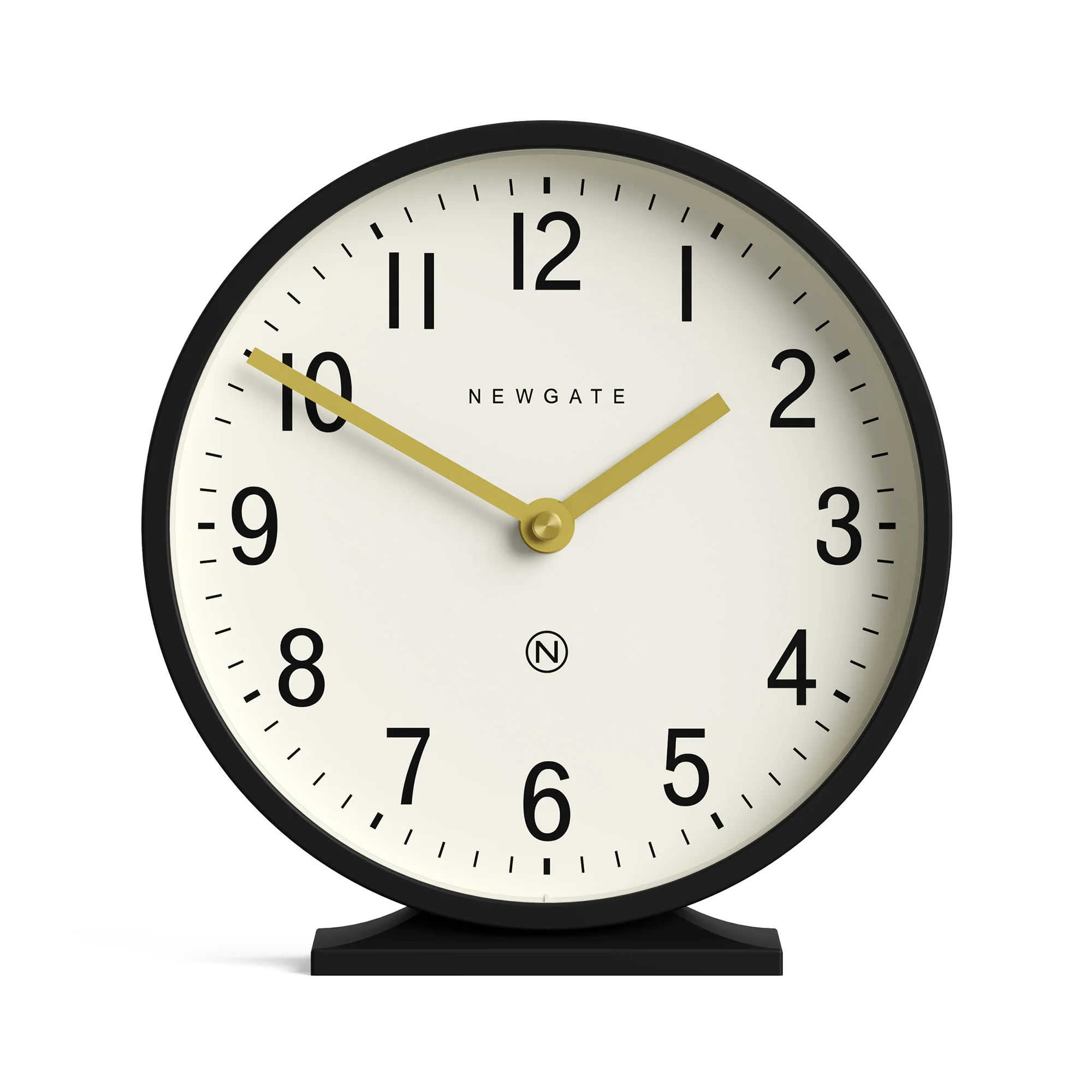 Newgate Q Mantel clock in black