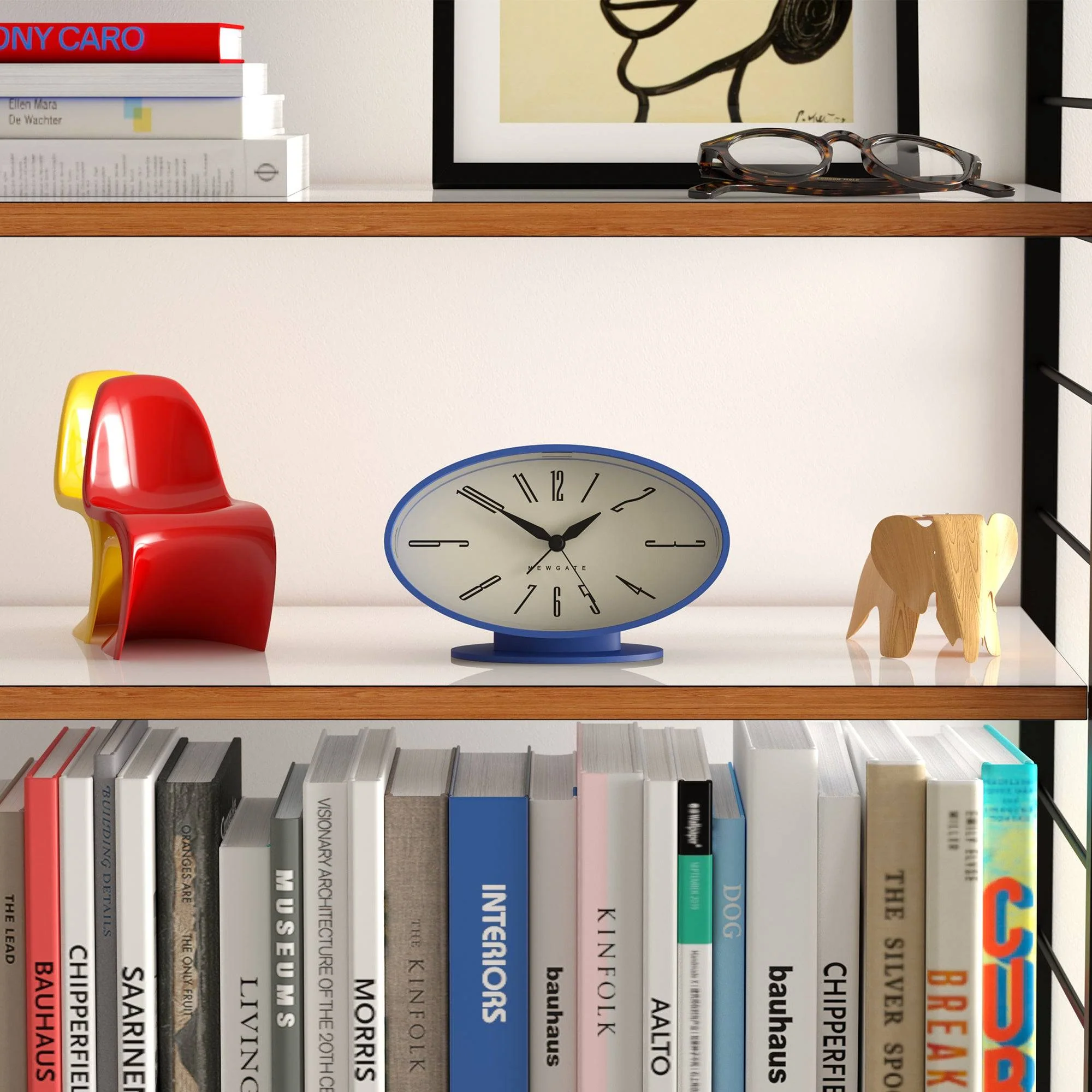 Newgate Ronnie alarm clock in blue - Image 3