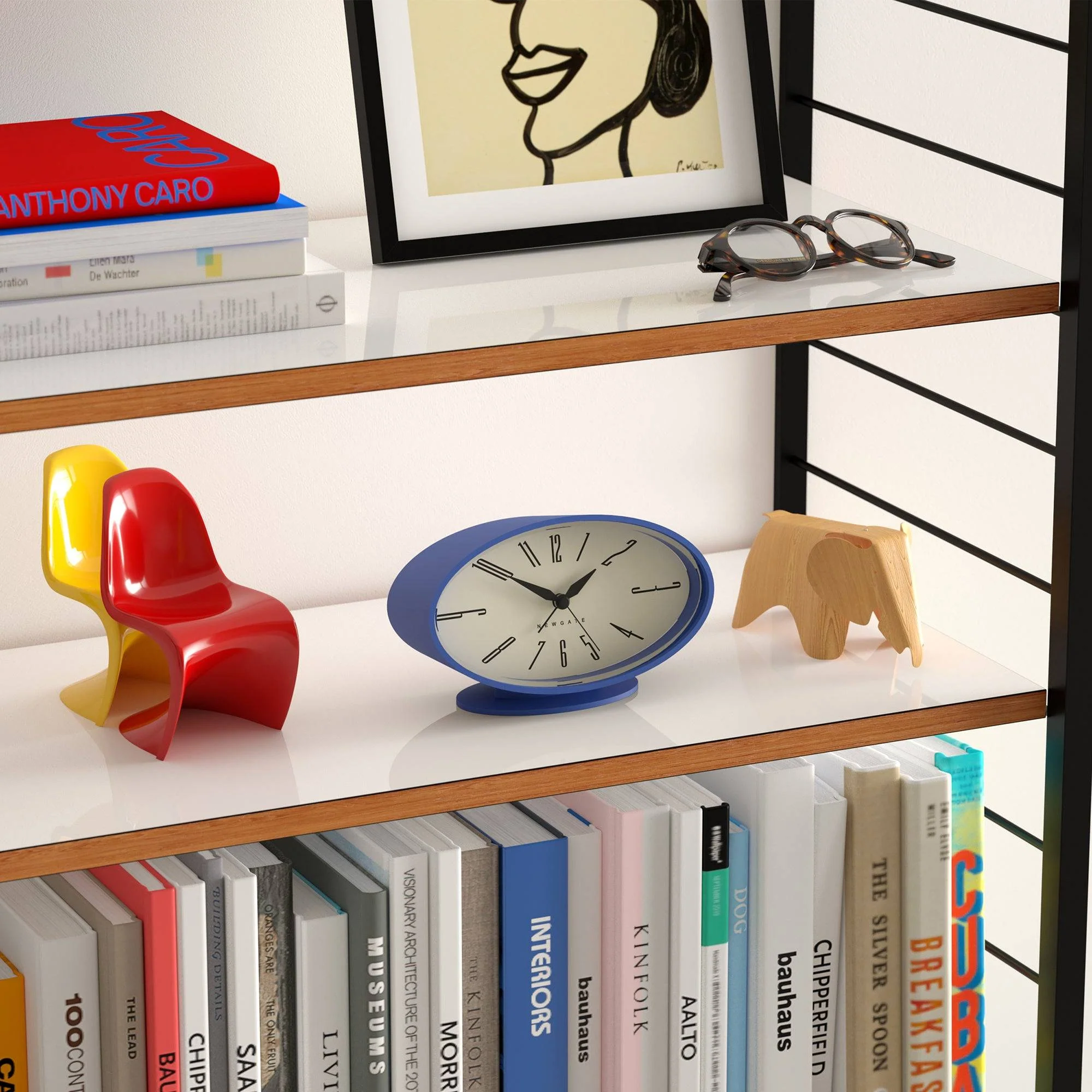 Newgate Ronnie alarm clock in blue - Image 5