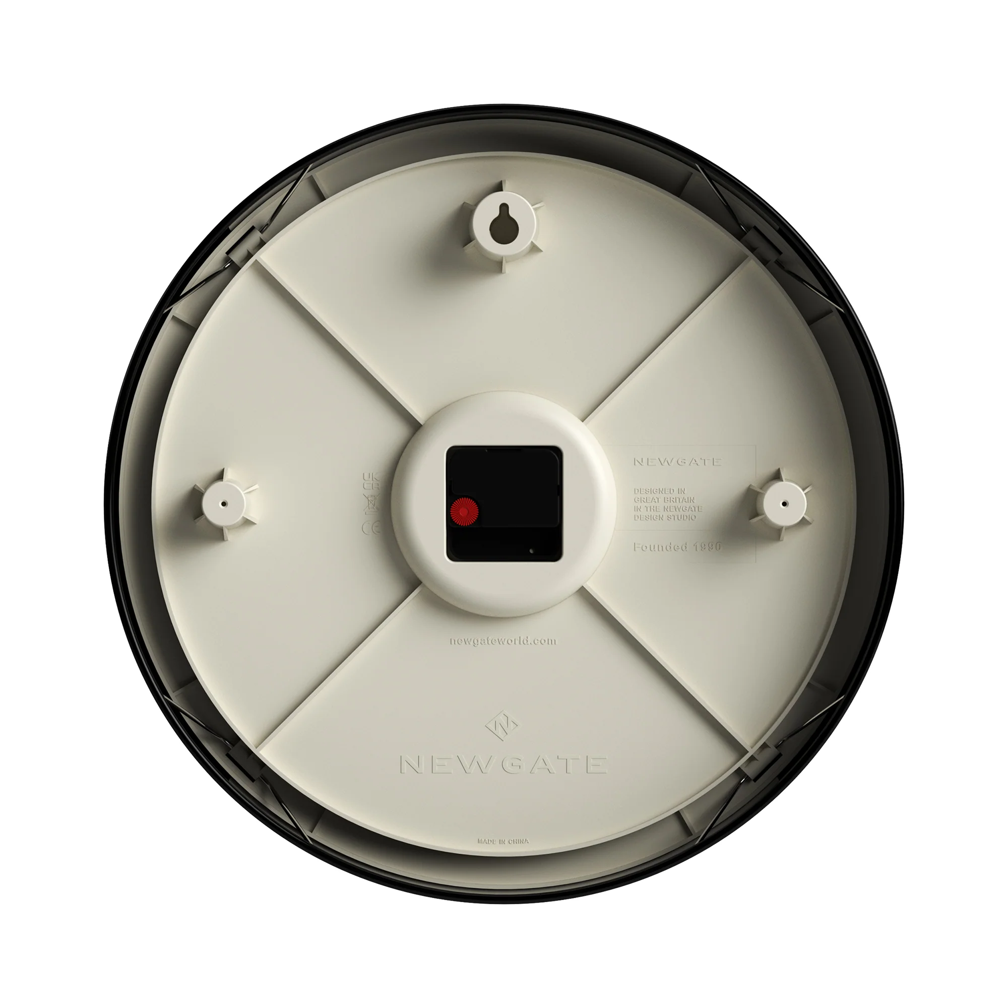 Newgate Spitalfields wall clock in gloss black - Image 7