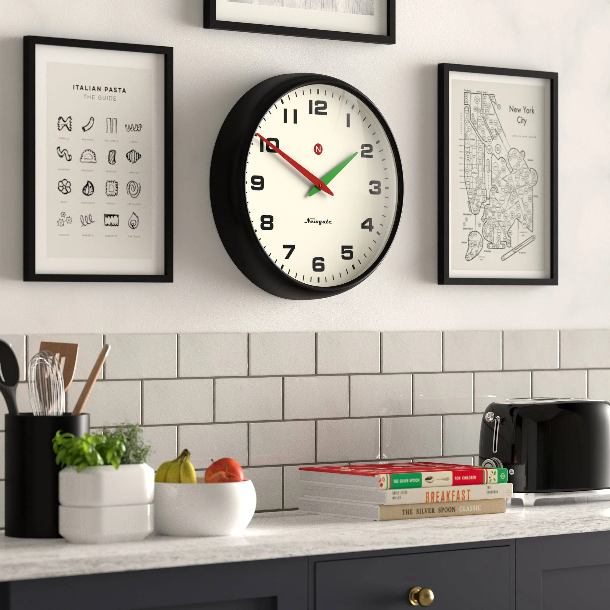 Newgate Superstore wall clock in black - Image 5