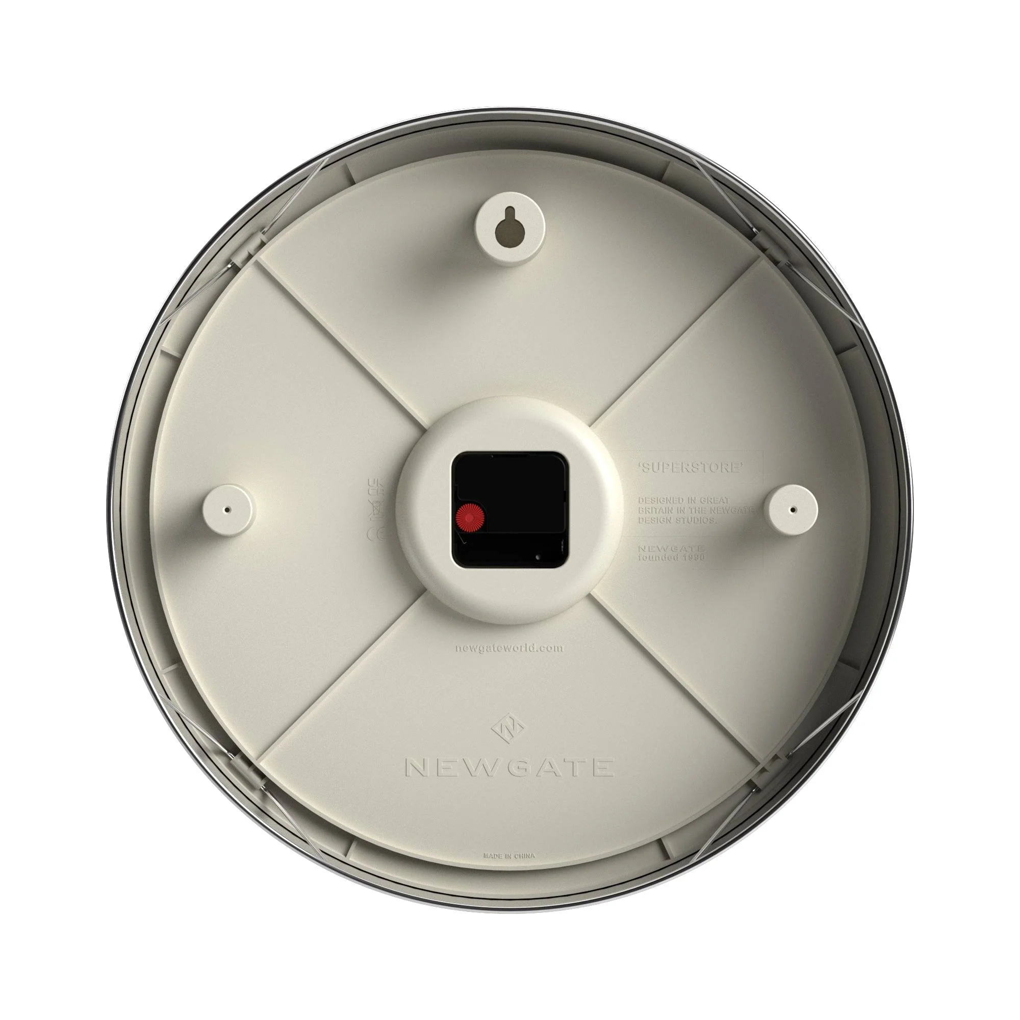 Newgate Superstore wall clock in chrome - Image 7