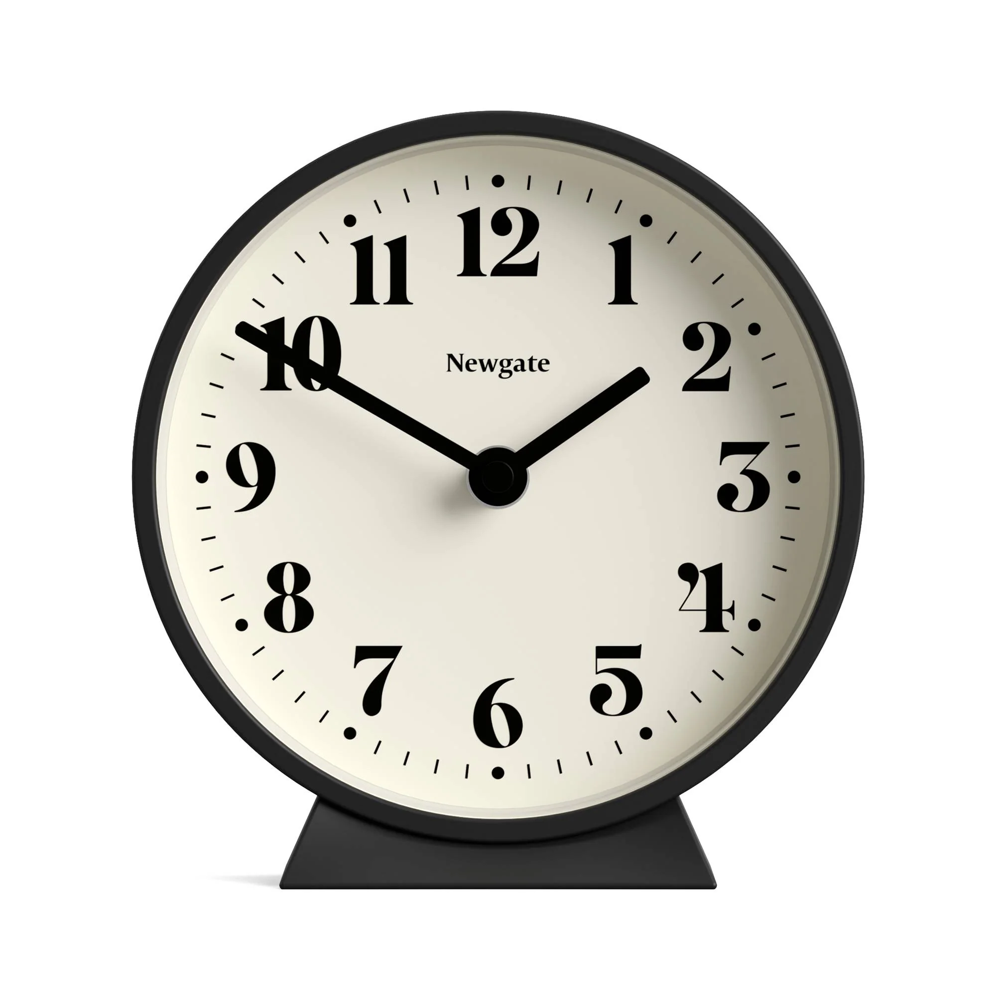 Newgate Theatre mantel clock in black