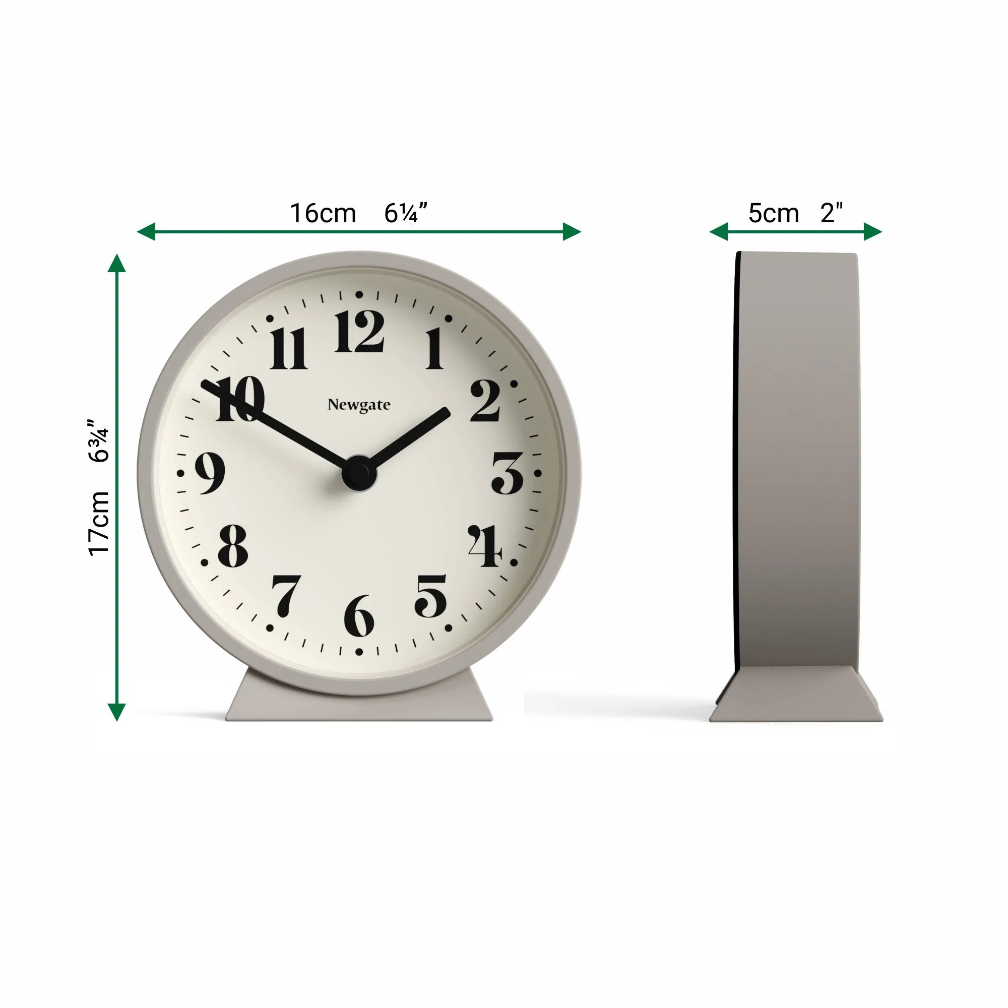 Newgate Theatre mantel clock in stone - Image 4