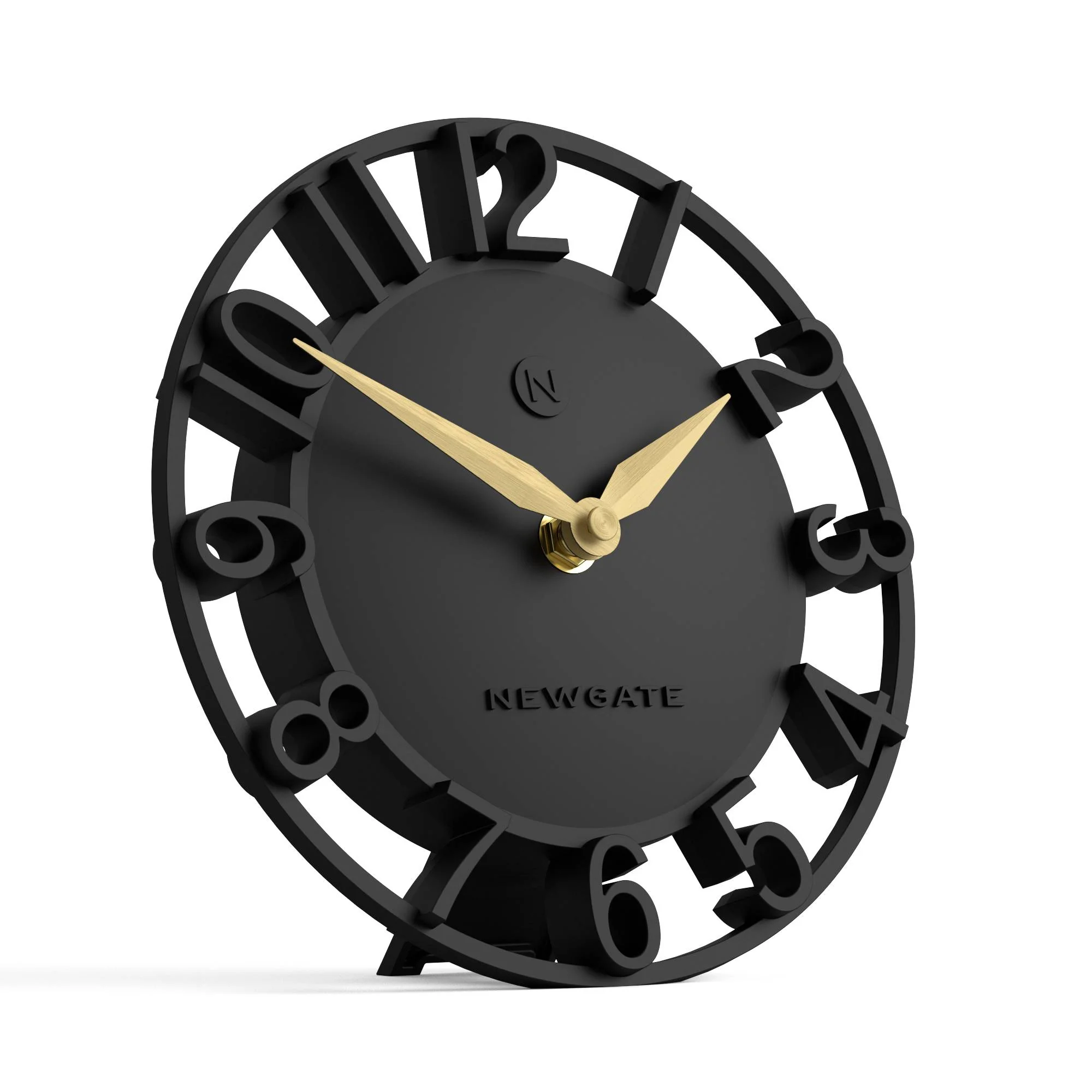 Newgate Timewarp mantel clock in black - Image 2