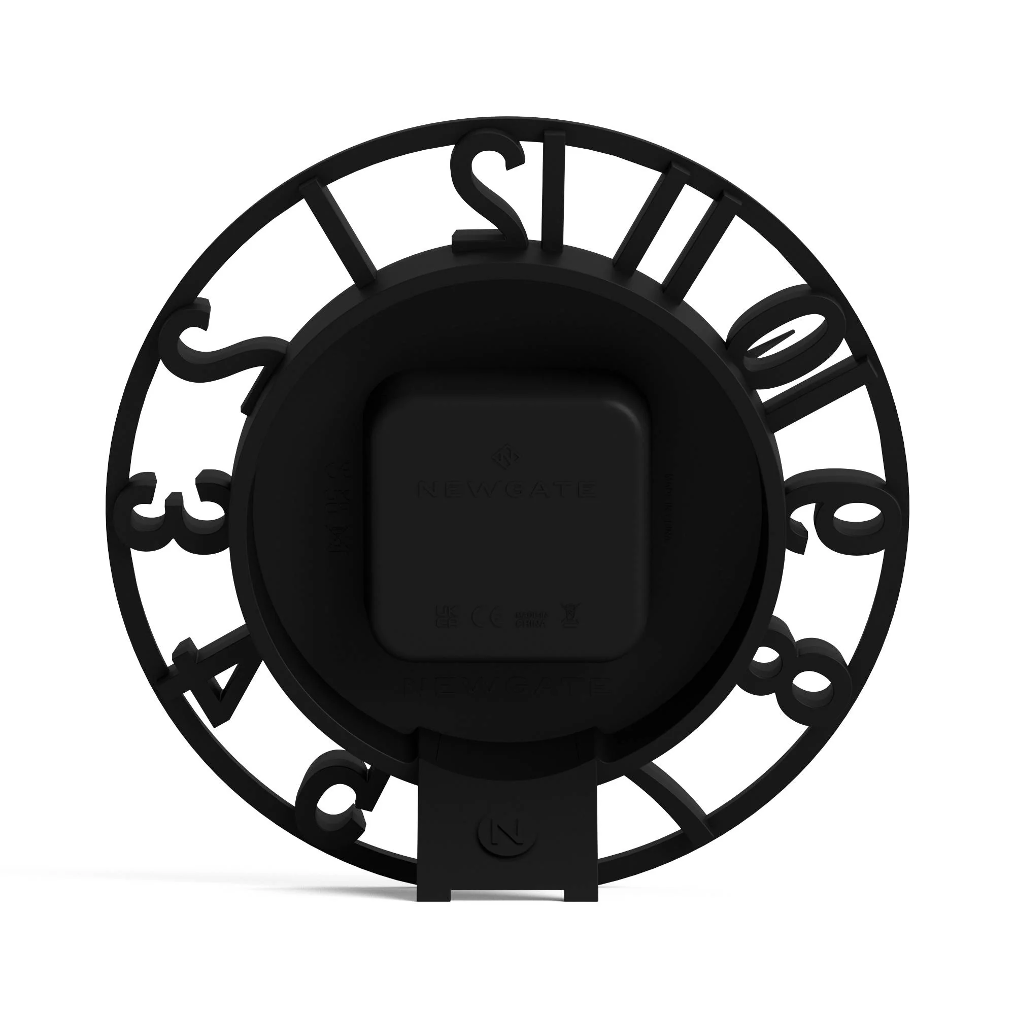 Newgate Timewarp mantel clock in black - Image 7