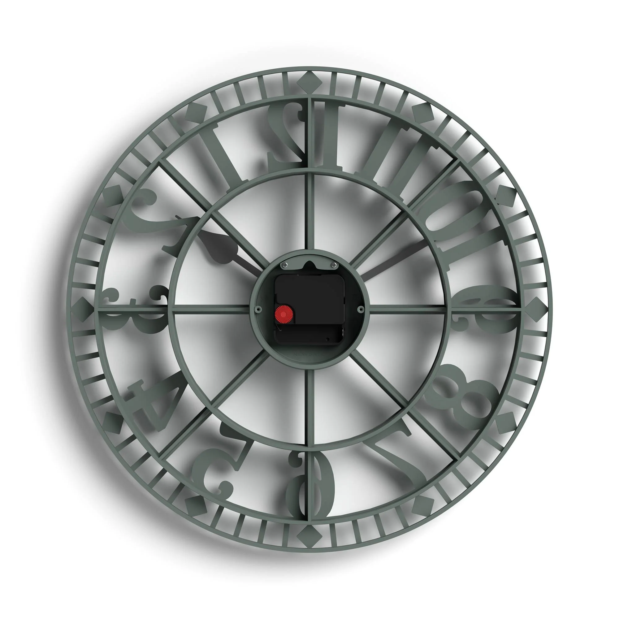Newgate Warehouse wall clock in asparagus green - Image 7
