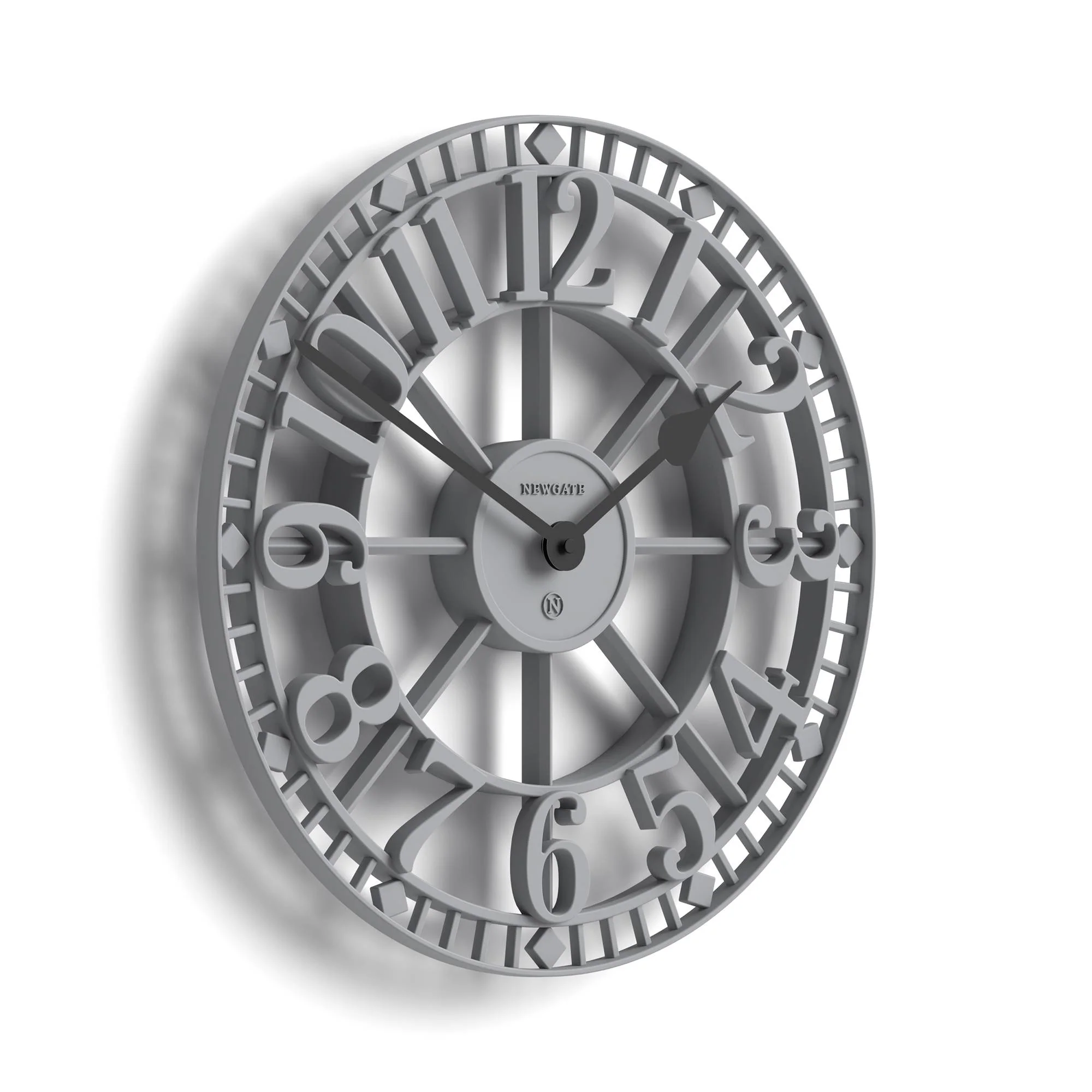 Newgate Warehouse wall clock in grey - Image 2