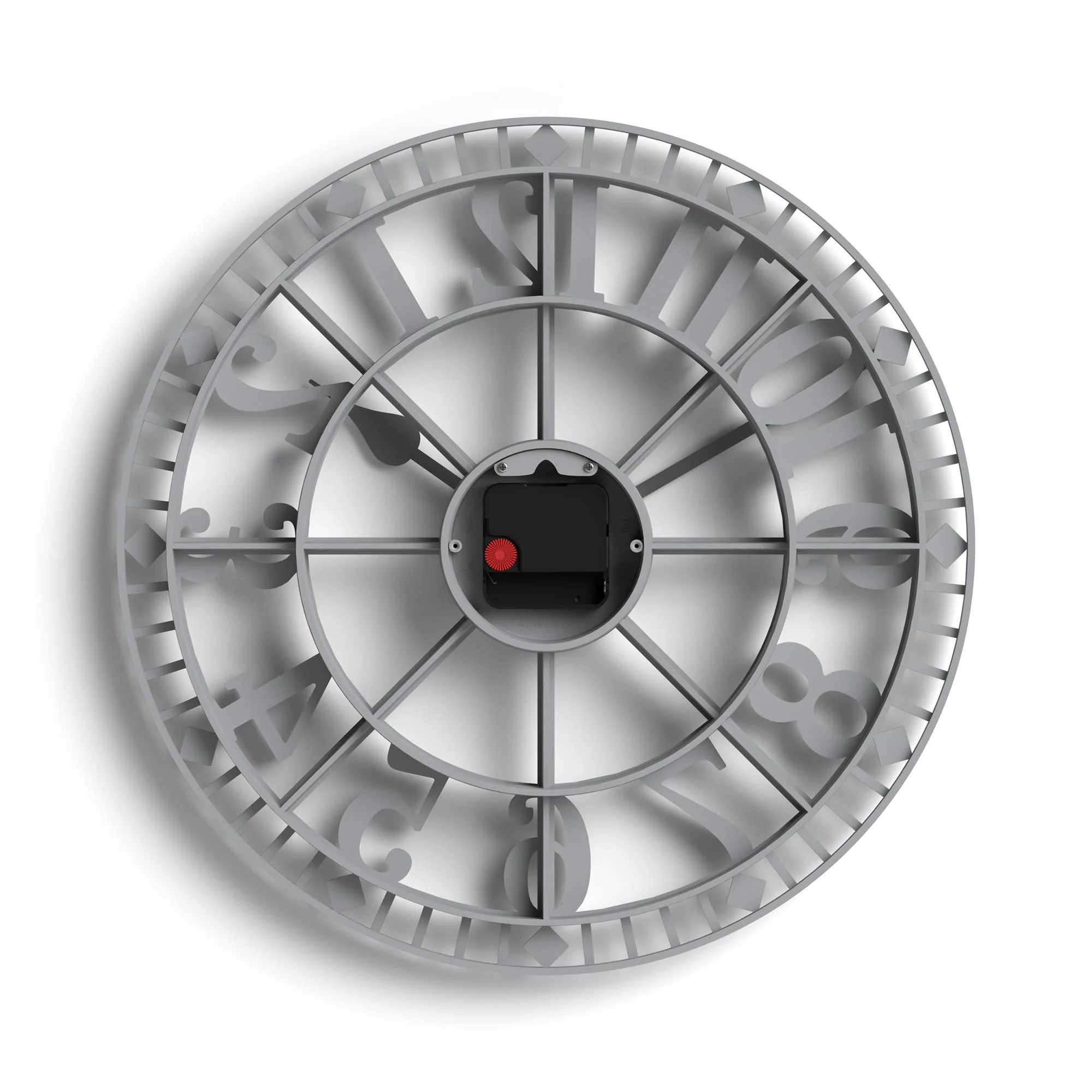 Newgate Warehouse wall clock in grey - Image 7