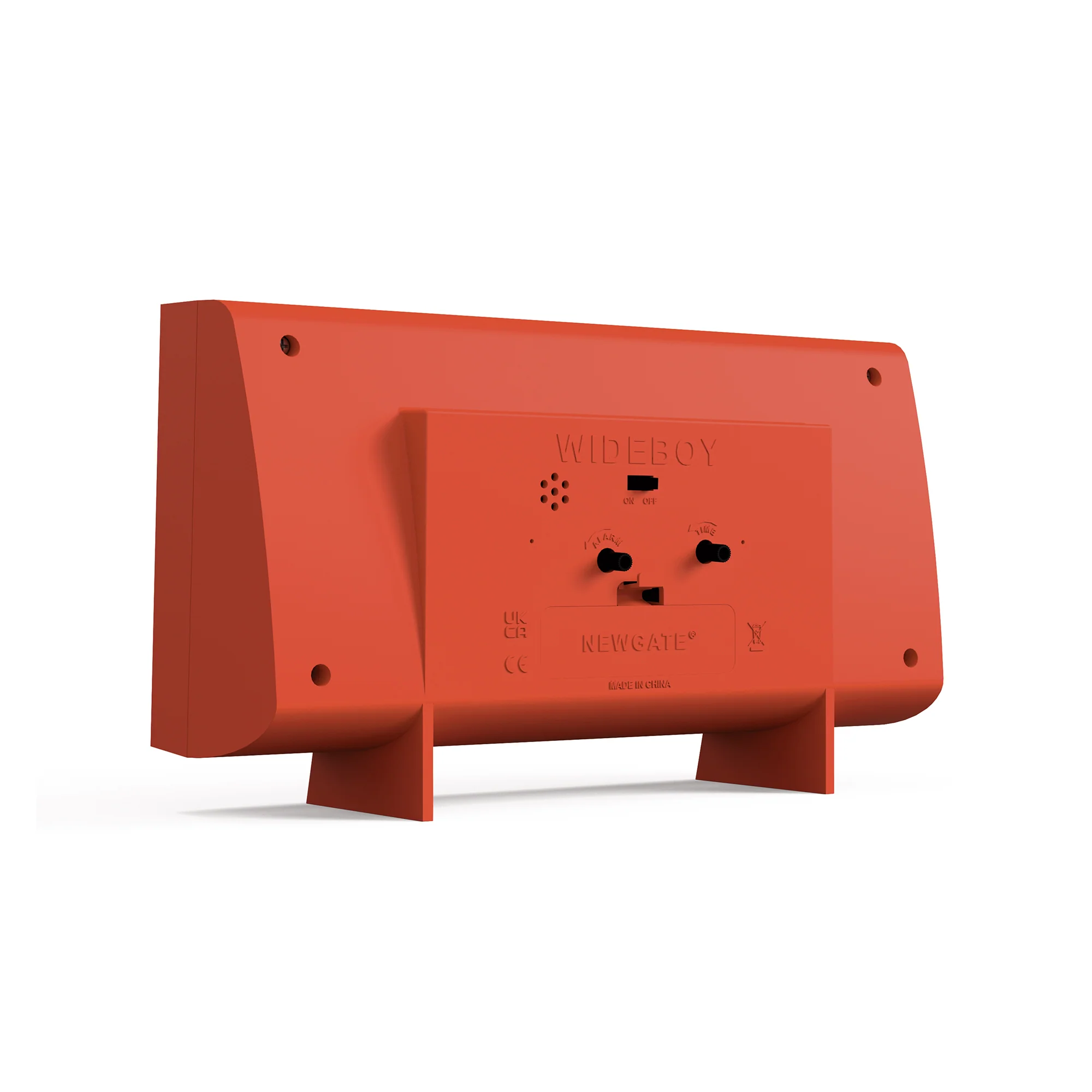 Newgate Wideboy alarm clock in pumpkin orange - Image 7