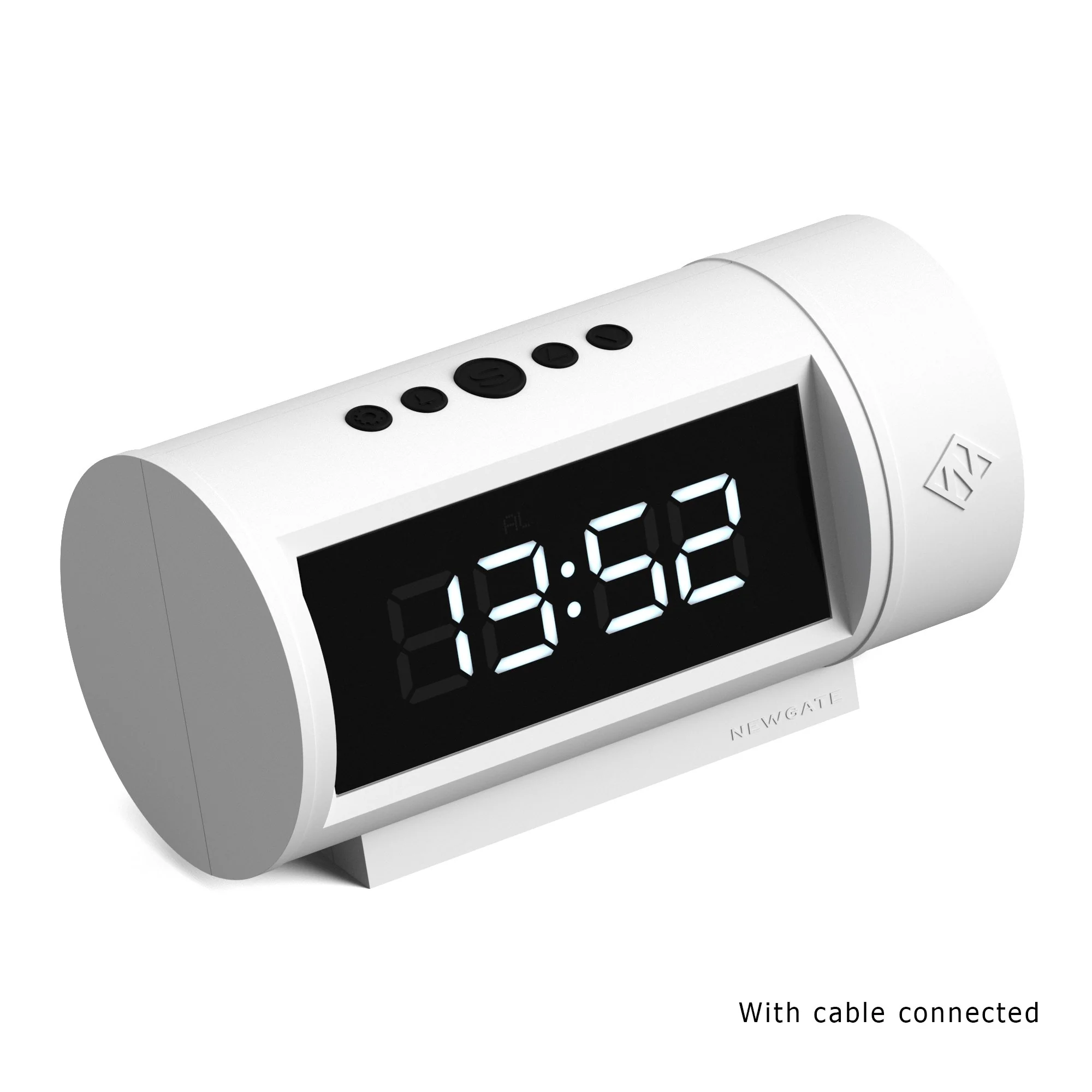 Newgate Pil LED alarm in white - Image 4