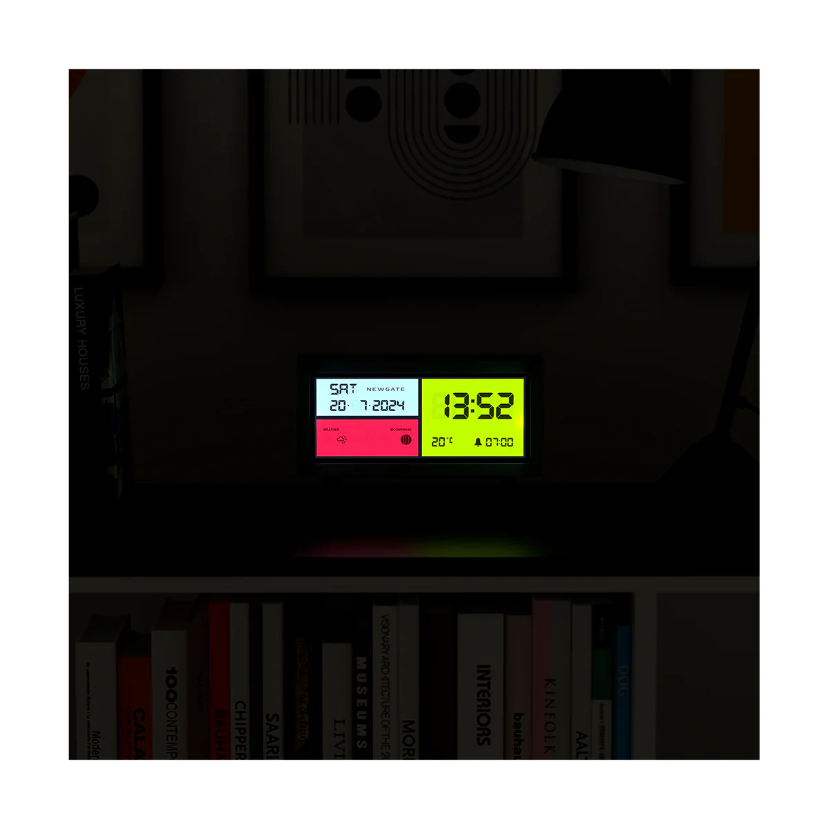 Newgate Spectronoma LCD clock in black - Image 10